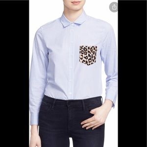 Equipment Leema pocket detail shirt